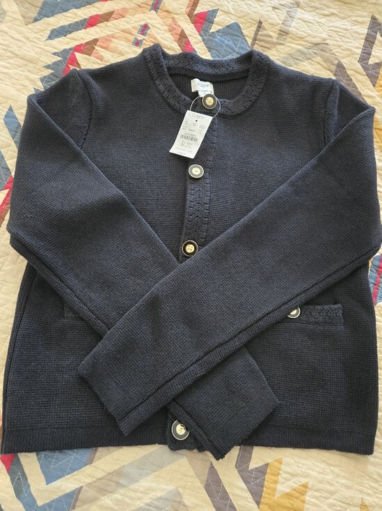 J. Crew Sweaters - J. Crew Black Knit Button-Front Cardigan Sweater Jacket Coat NWT Size Small